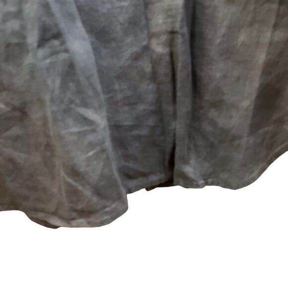 NWT REVOLVE KRISA Womens‎ Linen Slip Dress Size Large Charcoal Spaghetti Strap - Picture 5 of 5